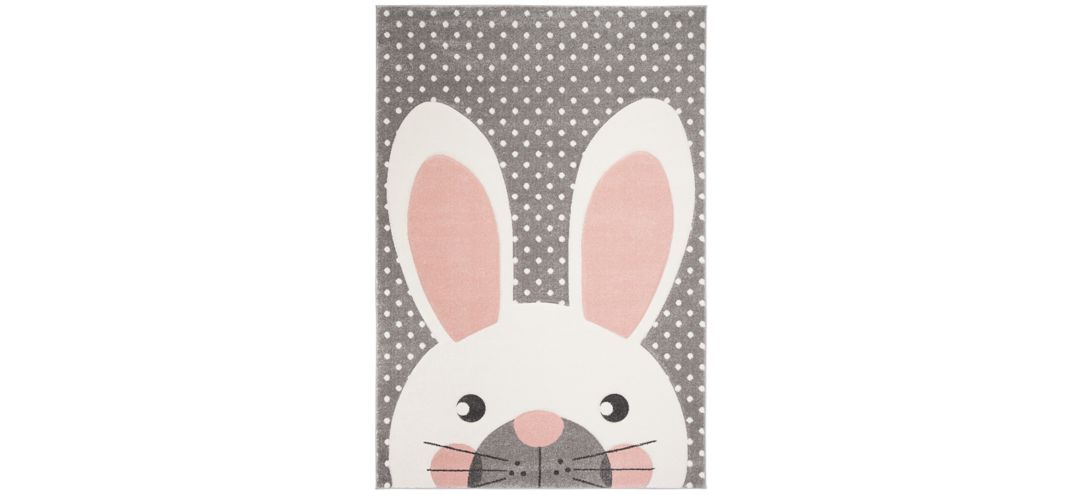 Carousel Rabbit Kids Area Rug