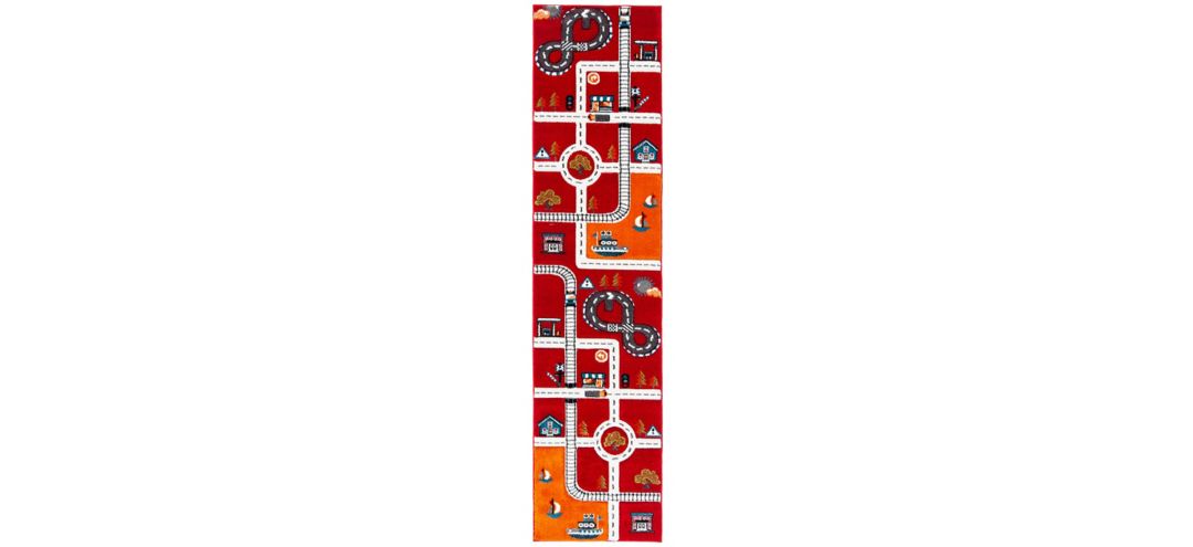 Carousel Cars Kids Runner Rug