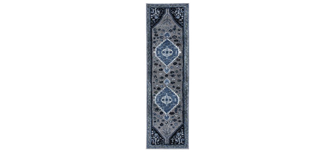 170201280 Vintage Hamadan Blue Runner Rug sku 170201280