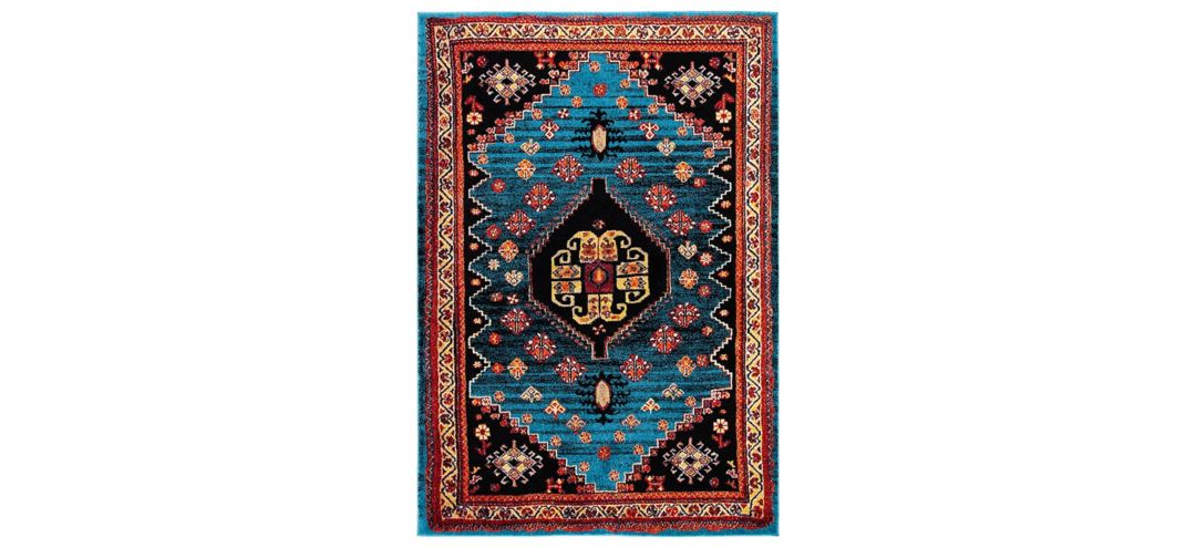 170203050 Medes Blue & Red Area Rug sku 170203050