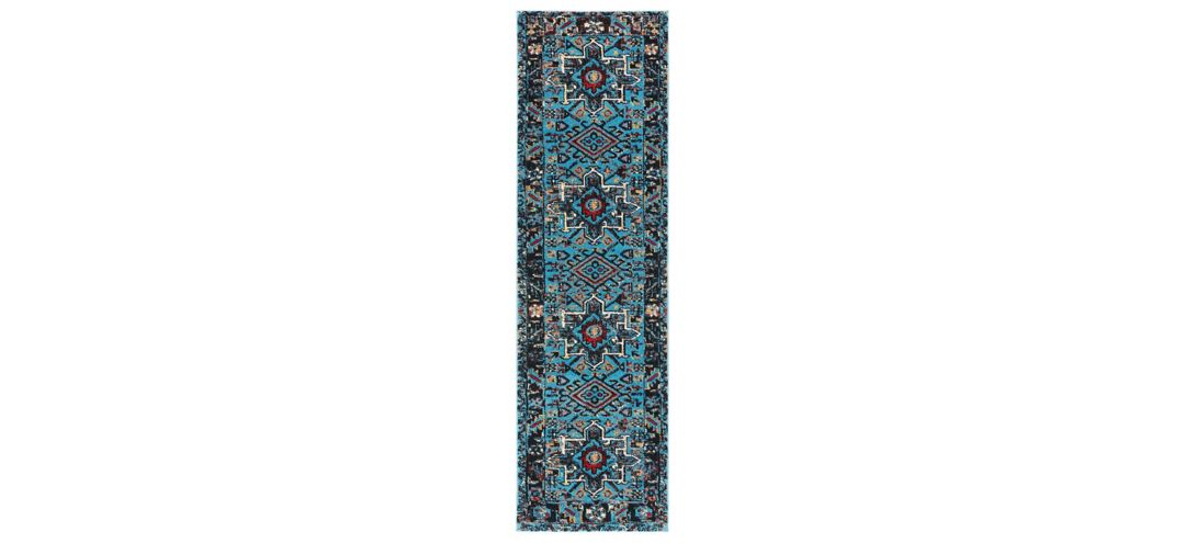 Darius Light Blue Runner Rug