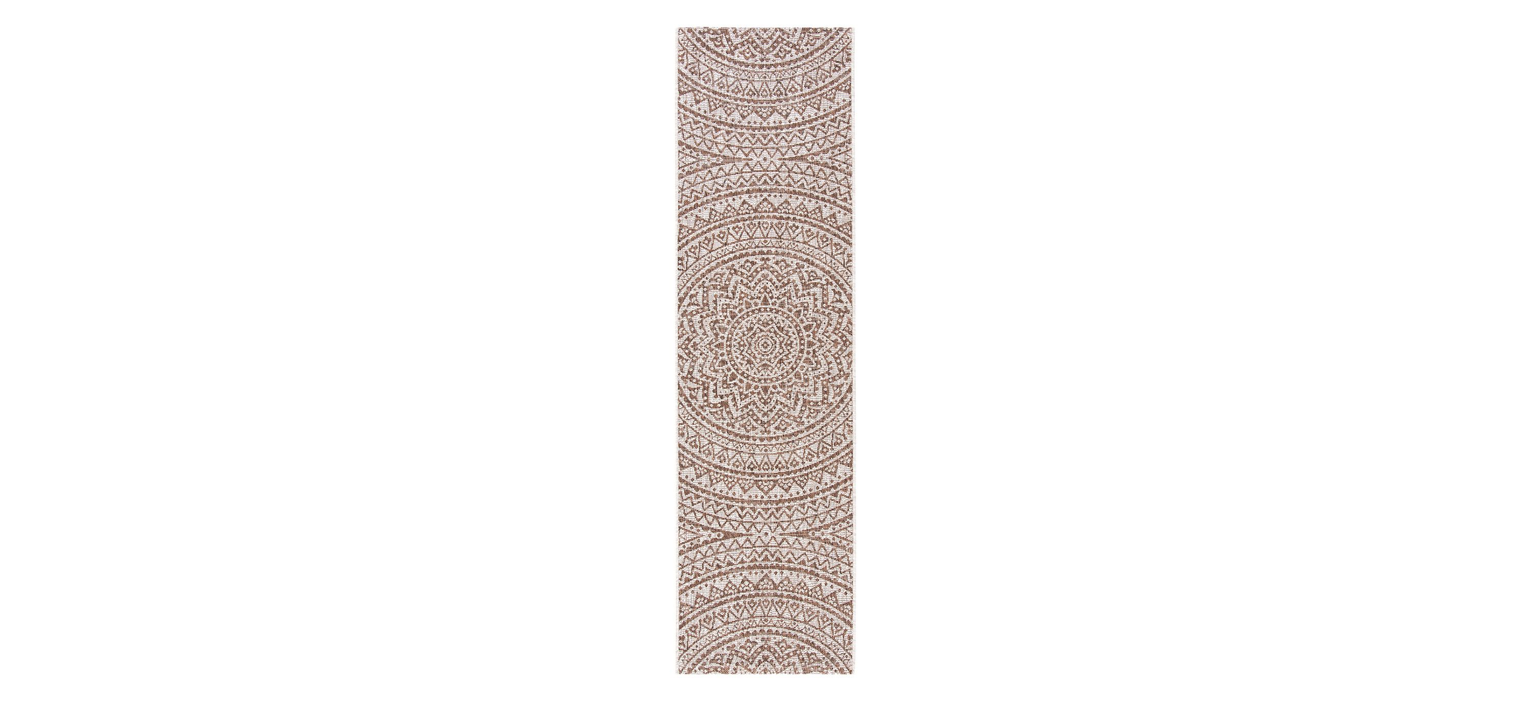 Courtyard Mandala Indoor/Outdoor Runner Rug