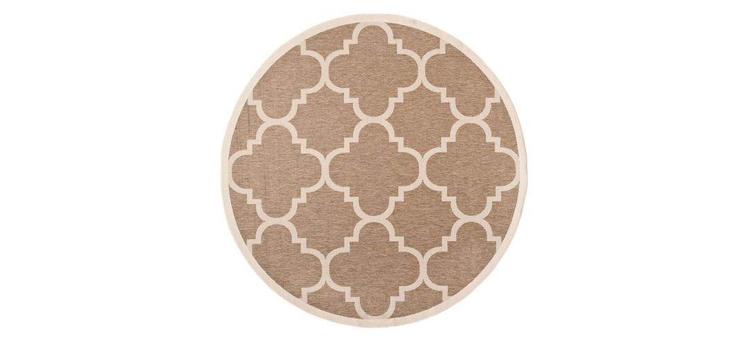 Courtyard Morocco Indoor/Outdoor Area Rug Round