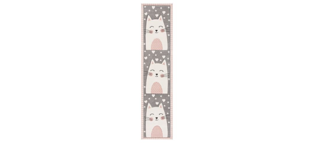 Carousel Kitty Kids Runner Rug