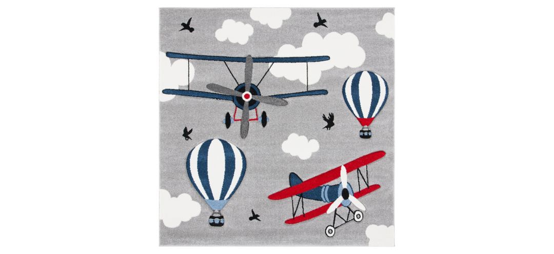 171134660 Carousel Airplanes Kids Area Rug sku 171134660