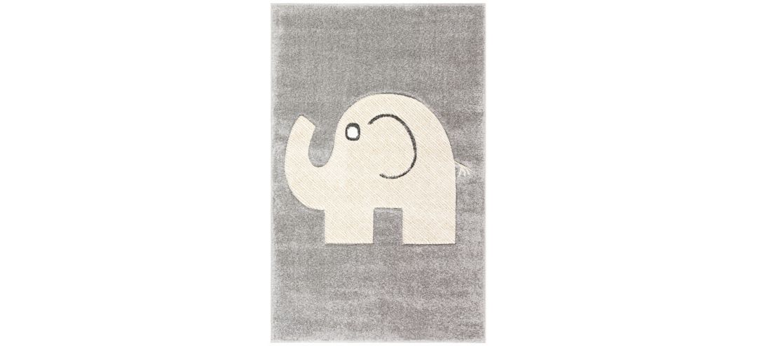 Carousel Baby Elephant Kids Area Rug