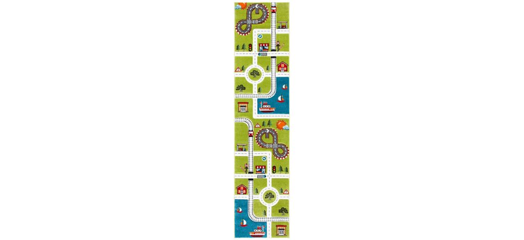 Carousel Cars Kids Runner Rug