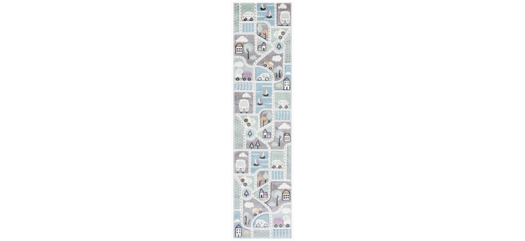 Carousel Cars Kids Runner Rug