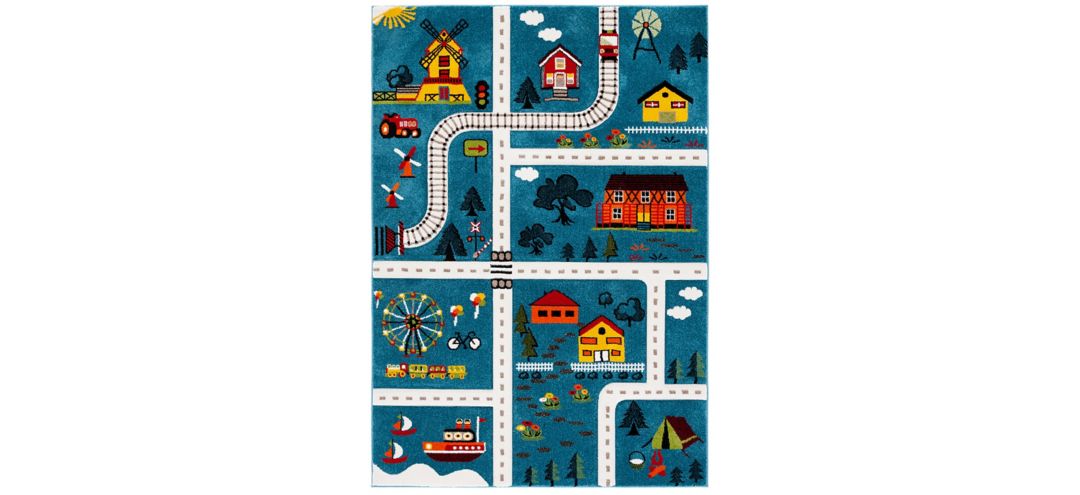 Carousel Town Kids Area Rug