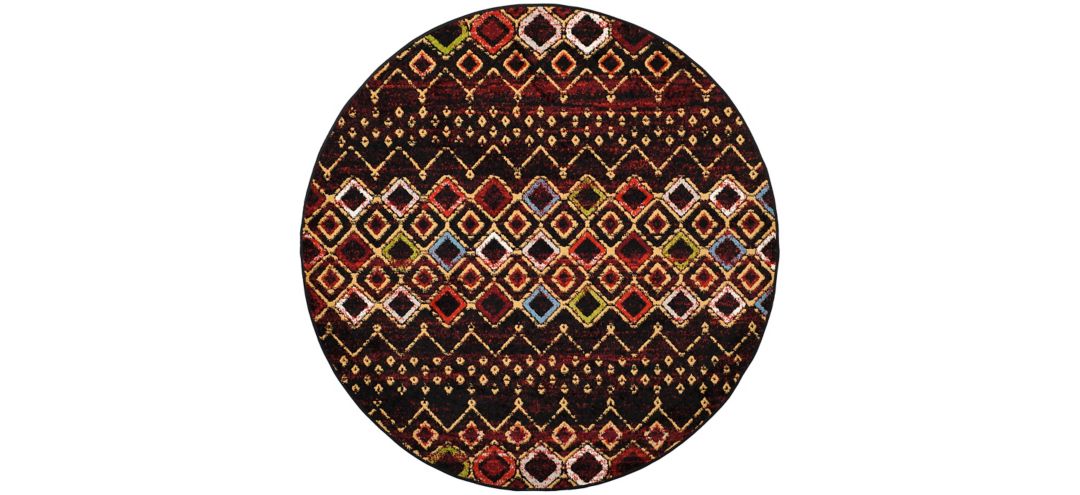 171201820 Halen Dark Area Rug Round sku 171201820