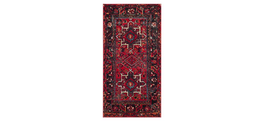 Darius Red Area Rug