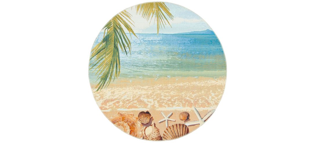 171255850 Barbados Shell Indoor/Outdoor Area Rug sku 171255850