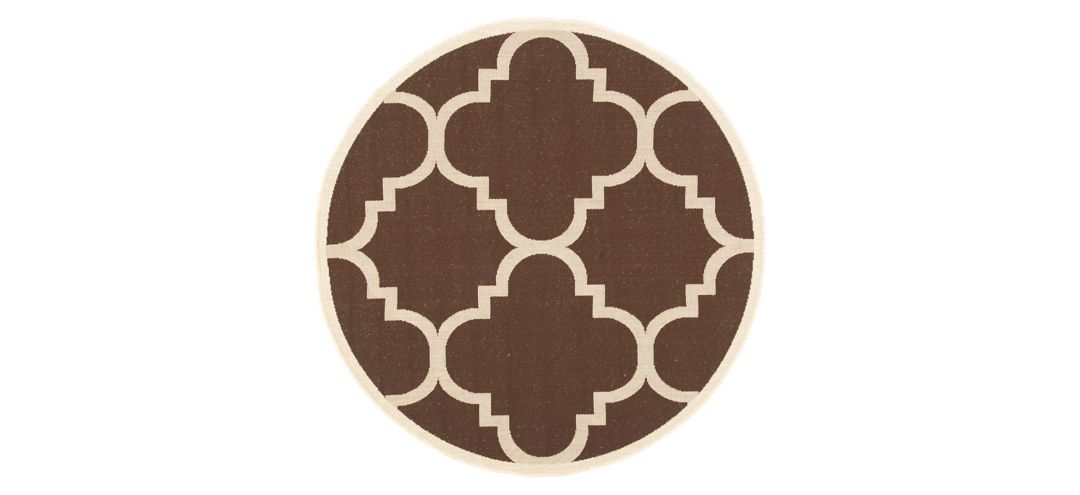 Courtyard Morocco Indoor/Outdoor Area Rug Round