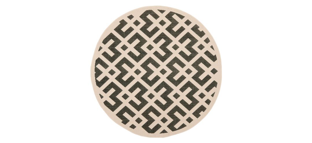 171269150 Courtyard Crossing Indoor/Outdoor Area Rug Round sku 171269150