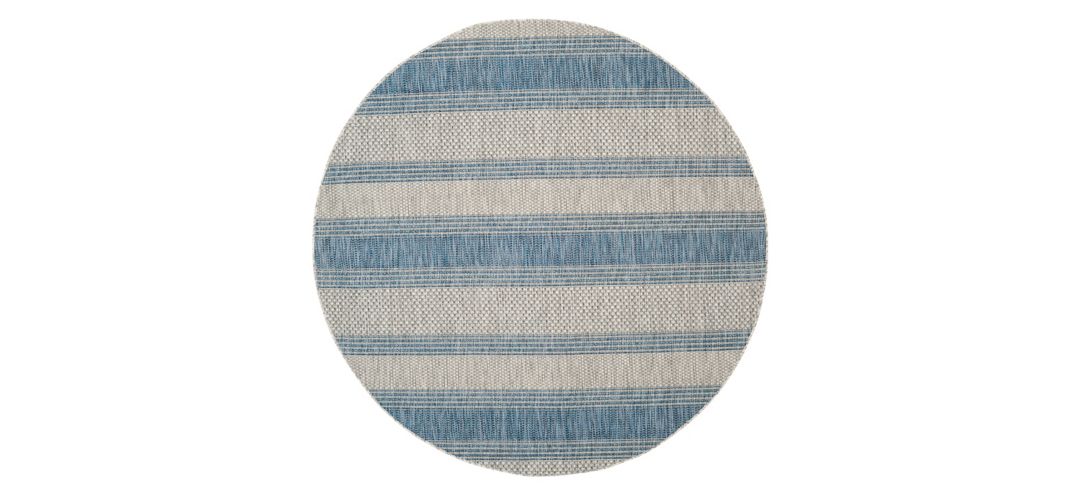 171284640 Courtyard Waves Indoor/Outdoor Area Rug Round sku 171284640