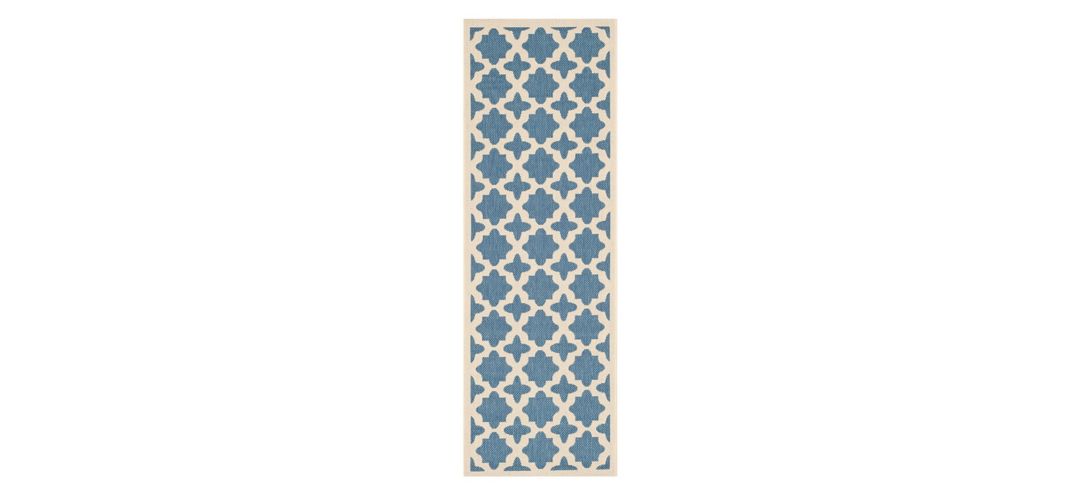 171369130 Courtyard Tile Indoor/Outdoor Runner Rug sku 171369130