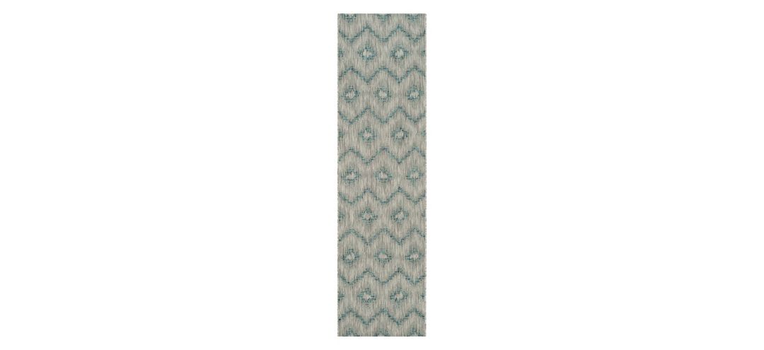 171384630 Courtyard Chevron Indoor/Outdoor Runner Rug sku 171384630