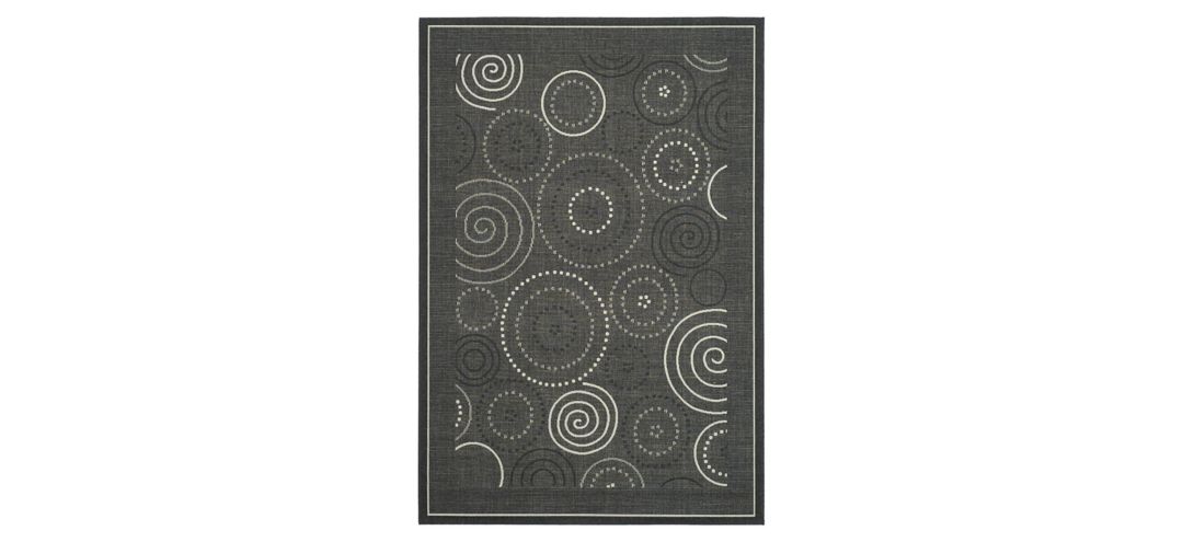 Courtyard Circles Indoor/Outdoor Area Rug