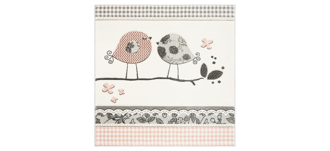 Carousel Birds Kids Area Rug