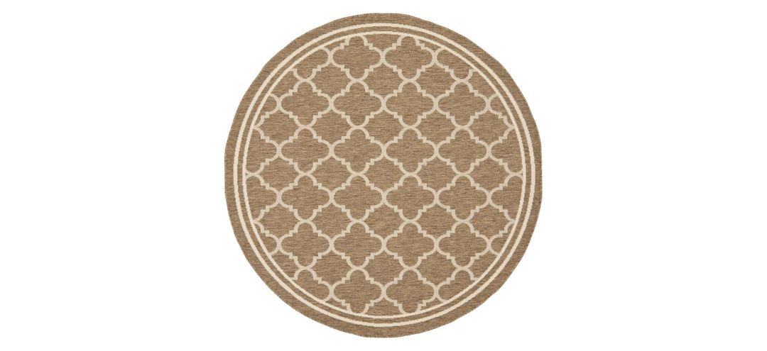 Courtyard Pathway Indoor/Outdoor Area Rug Round