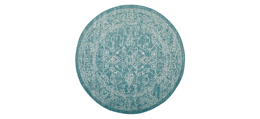 Courtyard Pacific Indoor/Outdoor Area Rug Round