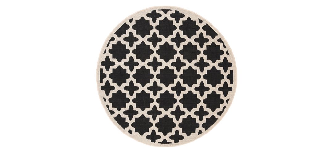 Courtyard Tile Indoor/Outdoor Area Rug Round