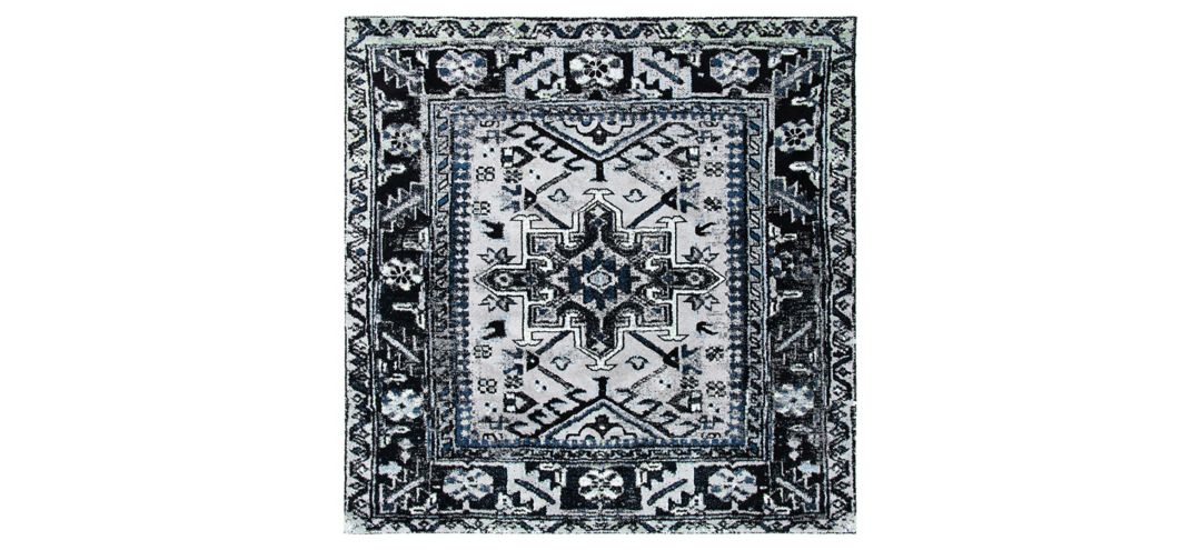 Darius Light Grey Area Rug Square