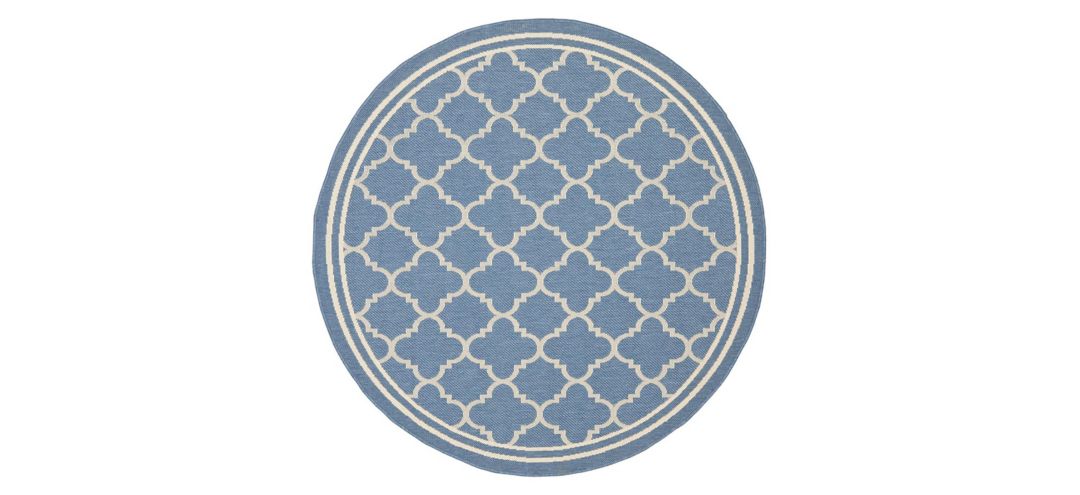 Courtyard Pathway Indoor/Outdoor Area Rug Round