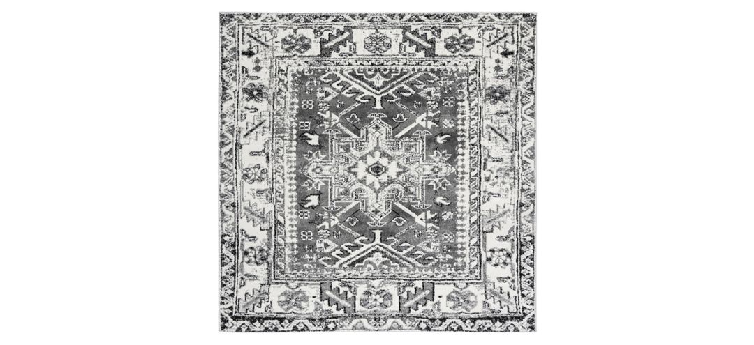 Darius Grey Area Rug Square