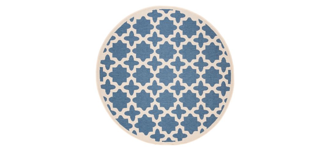 Courtyard Tile Indoor/Outdoor Area Rug Round