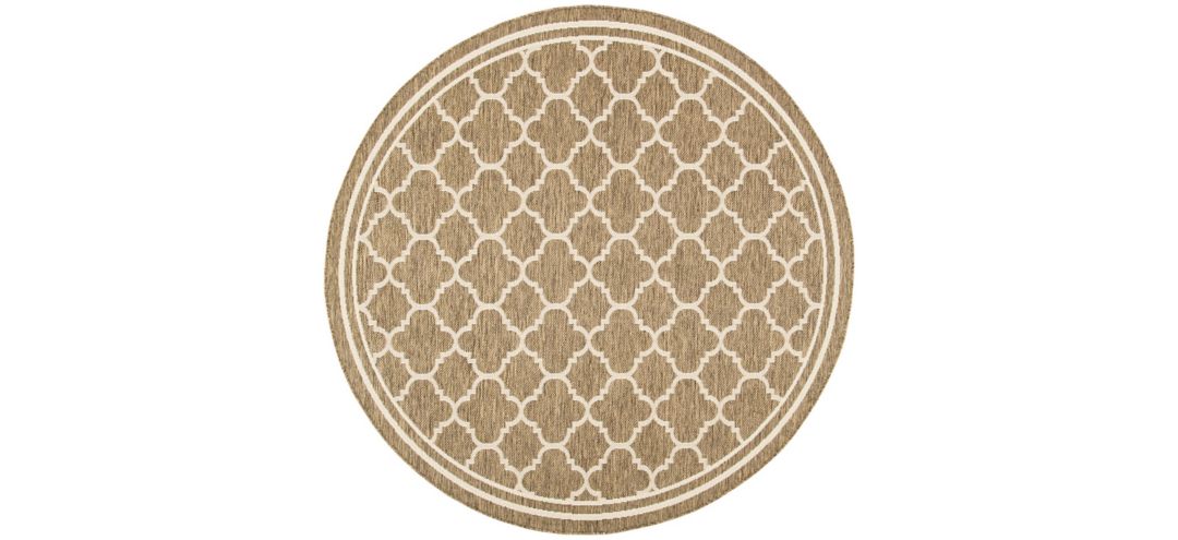 Courtyard Pathway Indoor/Outdoor Area Rug Round