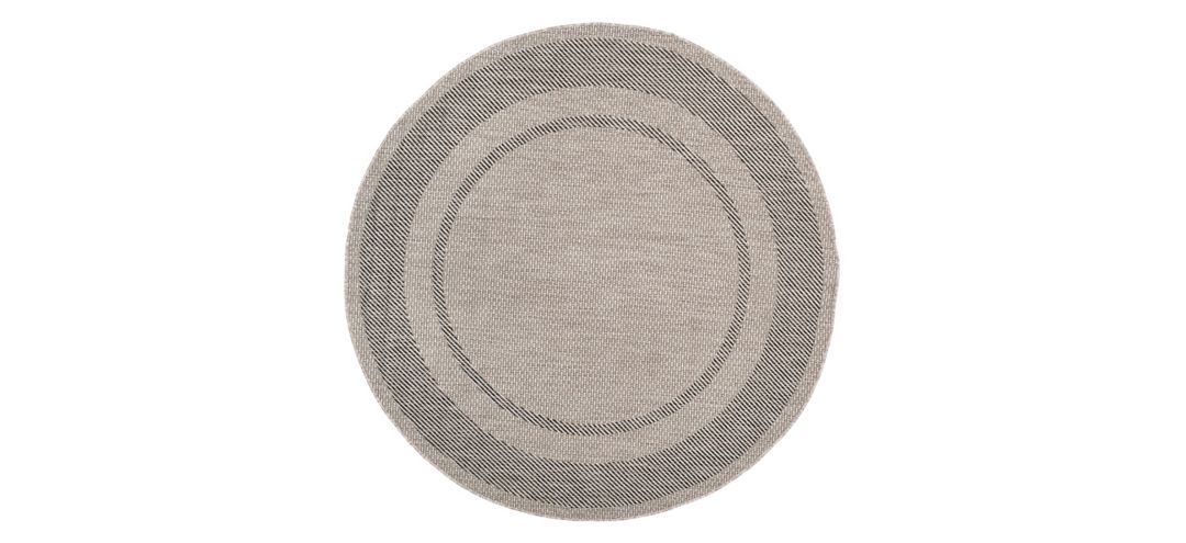 Courtyard Edging Indoor/Outdoor Area Rug Round