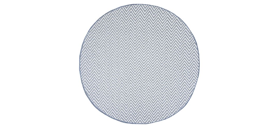 Bermuda Chevron Indoor/Outdoor Round Area Rug