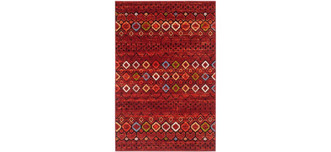 Halen Red Area Rug