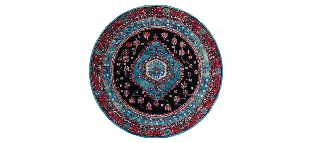 Hamadan Area Rug Round