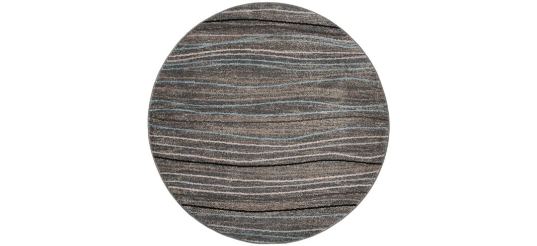 North Sea Silver Area Rug Round