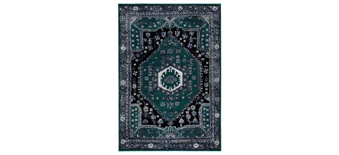 Hamadan Green Area Rug