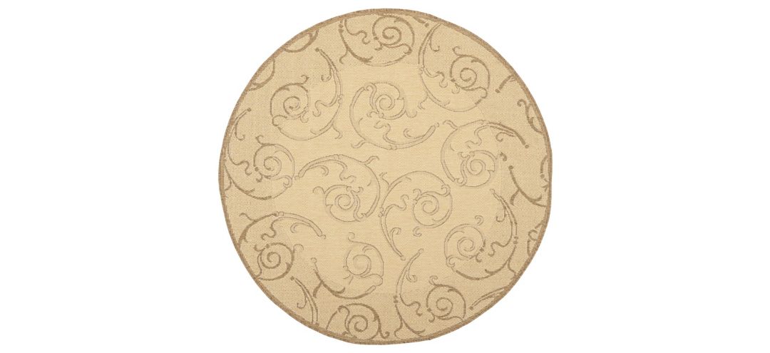 175326650 Courtyard Home Indoor/Outdoor Area Rug Round sku 175326650