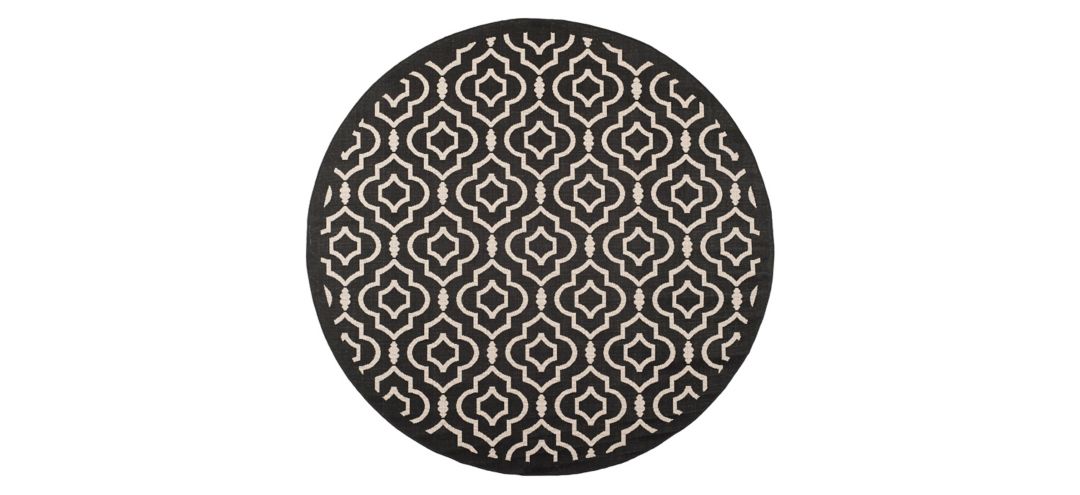 175369260 Courtyard Key Indoor/Outdoor Area Rug Round sku 175369260