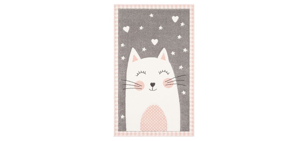 Carousel Kitty Kids Area Rug