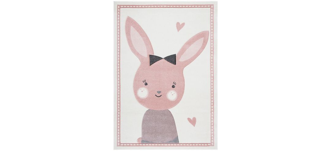 Carousel Bunny Kids Area Rug