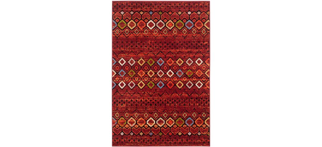 Halen Red Area Rug