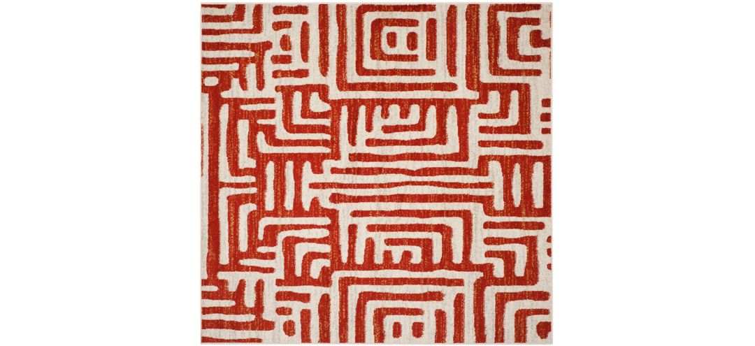 Rhine Red Area Rug Square