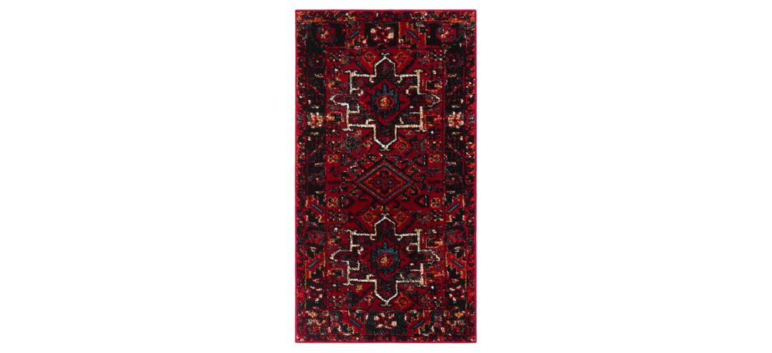 176211260 Darius Red Runner Rug sku 176211260