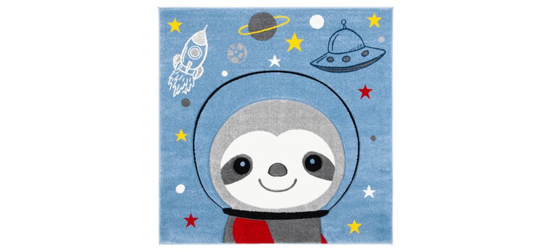 Carousel Sloth Kids Area Rug