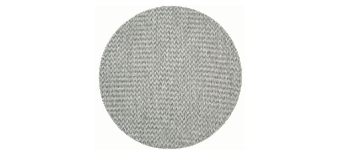 Courtyard Diamond Tile Indoor/Outdoor Area Rug Round