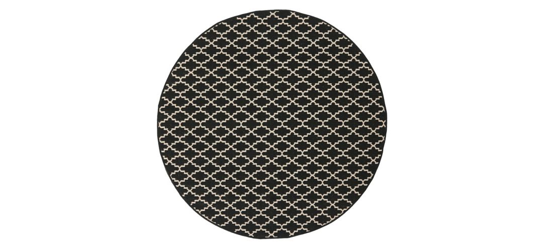 176369190 Courtyard Link Indoor/Outdoor Area Rug Round sku 176369190