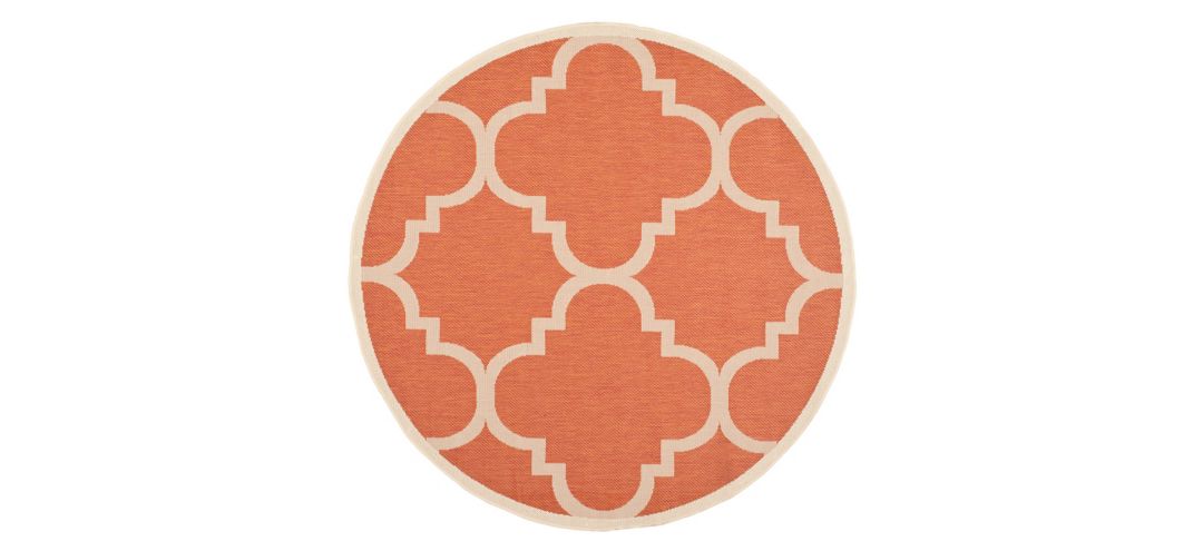 177162430 Courtyard Morocco Indoor/Outdoor Area Rug Round sku 177162430