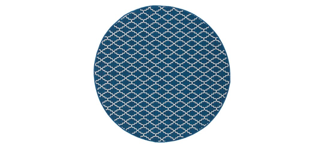 177169190 Courtyard Link Indoor/Outdoor Area Rug Round sku 177169190