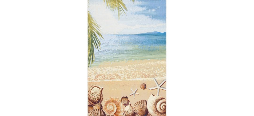 177255561 Barbados Shell Indoor/Outdoor Area Rug sku 177255561